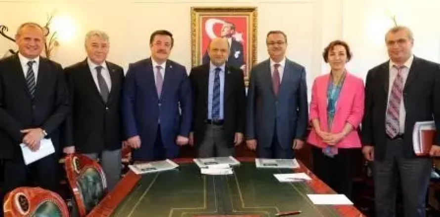 Düzce Teknopark Yönetim Kurulu Üyeleri Bilim, Sanayi ve Teknoloji Bakanı Sayın Fikri IŞIK' ı Ziyaret Etti